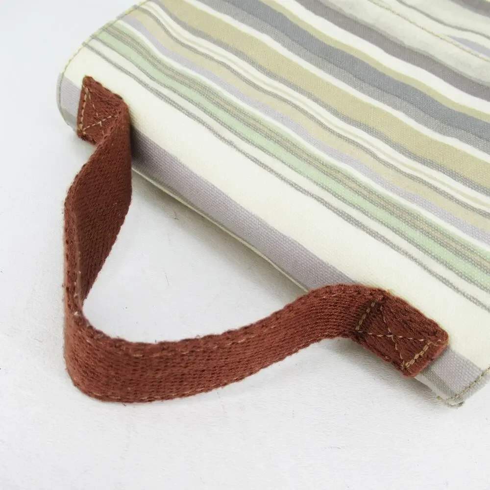 Elliott Lucca Artisan Lunch Bag Women Multicolor Striped Tan Sage Gray Insulated